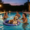 Dog Pool Float Tear-Resistant Inflatable Water Toy Dog Raft For Cat Puppy Water Swimming Lake Summer River Pond Beach Outdoor