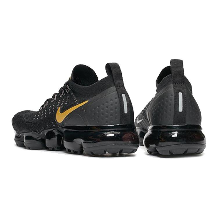 Nike Air VaporMax 2 Black Metallic Gold Women's 942843-012
