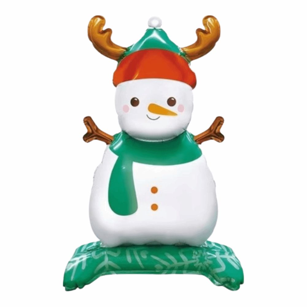Standing Christmas Foil Balloons Gingerbread Man Santa Claus Large Standing Balloon Snowman Xsmas Tree