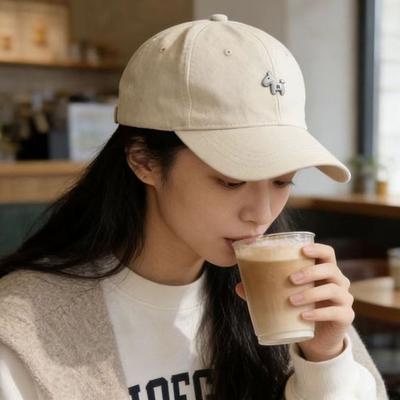 Embroidered Peaked Cap Large Head Circumference Sun Hat Korean Style Baseball Cap  Men Women