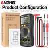 Ultra-thin Multimeters ANENG SZ08 Auto Voltmeter AC DC 220V Digital Storage Professional Meter Resistance Handhold Testers