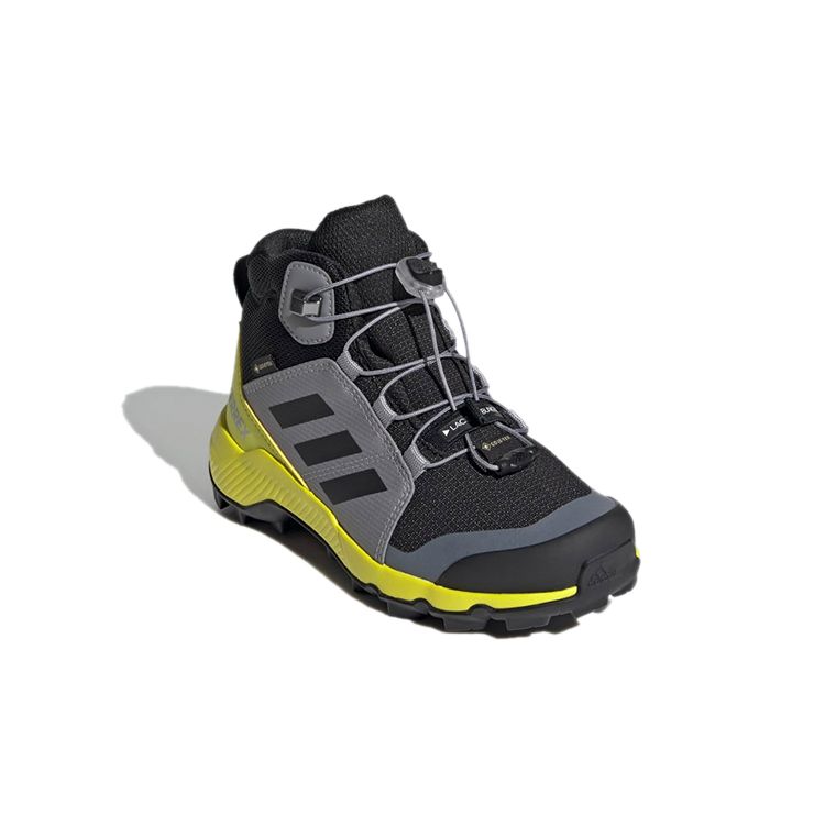 Adidas Terrex Mid Gtx Hiking K Comfortable Durable High-Top Outdoor Shoes Kids Shoes Black Gray FX4166