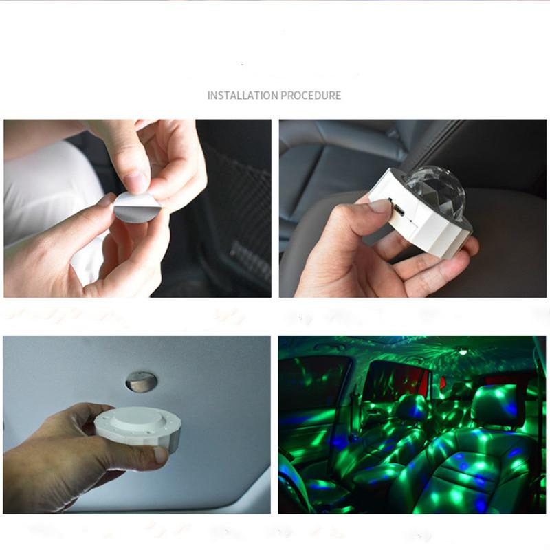 1 Pcs Multi Color USB LED Car Interior Lighting Kit Atmosphere Light Neon Colorful Lamps Interesting Portable Accessories