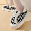 Snow Boots Bag Heel Women's Indoor and Outdoor Velvet Thick-soled Non-slip Warm Couple Fluffy Cotton Shoes Non-slip Velvet