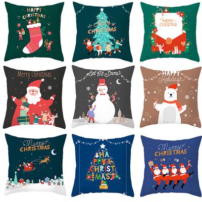 Capas de Almofada de Boneco de Neve de Natal Ilustração de Natal Capas de Almofada para Casa Atacado