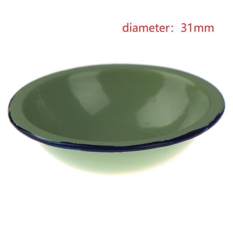 1:12 Dollhouse Miniature Old Style Retro Soup Basin Food Fruit Bowl, Dishes Plate, Bowl Kitchen Tableware Dollhouse Accessories