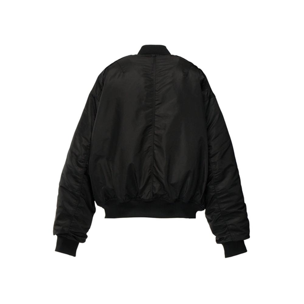 Onitsuka Tiger Denivita Series Minimalist Fashion Windproof Comfortable Soft Pilot Casual Jacket Unisex Jacket Black 2183B496-001