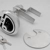 KeyOperated Deck Latch with Builtin Handle Resistant Round Faceplate Boat Lock Keys Keyed