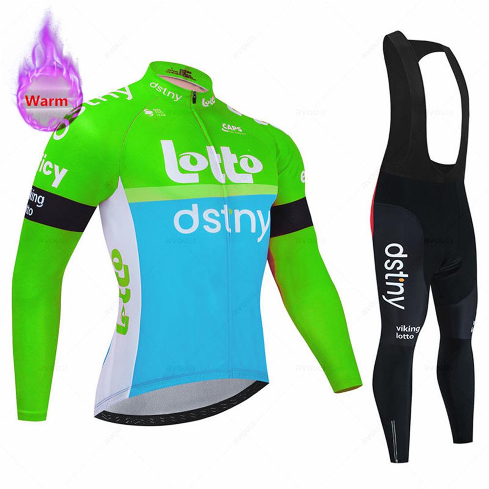 2026 Lotto Zimní cyklistický dres Set Ropa Ciclismo Termální fleece Bicicleta Oblečení MTB Cyklistický závodní dres Oblečení na silniční kolo