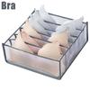 6/7/9/11 Grids Washable Jeans Compartment Storage Box Closet Clothes Drawer Mesh Separation Box Stacking Pants Storage Artifact