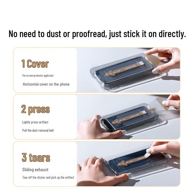 UGREEN iPhone 16 Pro Max Full Coverage HD Tempered Glass Screen Protector (4-Pack)