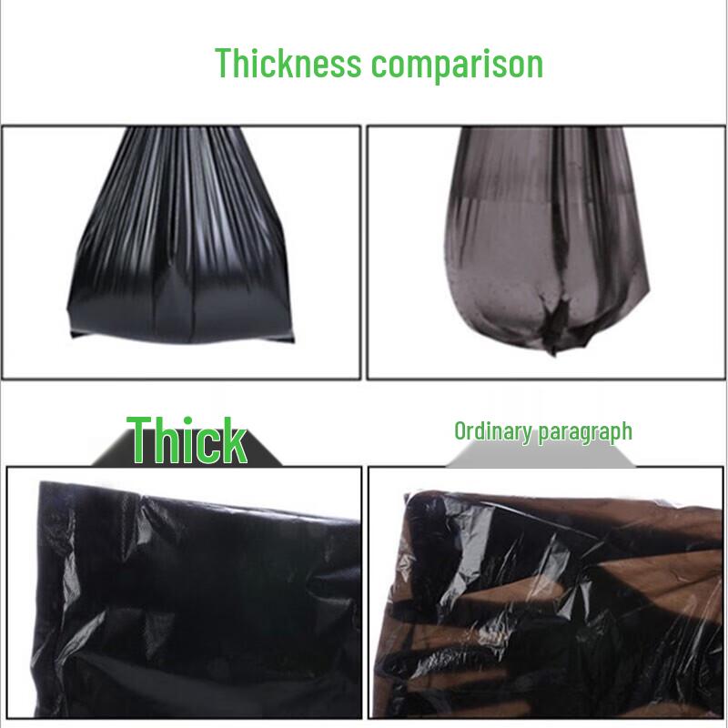 Homeglen Black Vest-Style Disposable Trash Bags