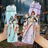 1PC Three Female Band Characters 750ml Color Plastic Sports Water Bottle Leakproof Flip Straw Lid For Sports Office Home Use