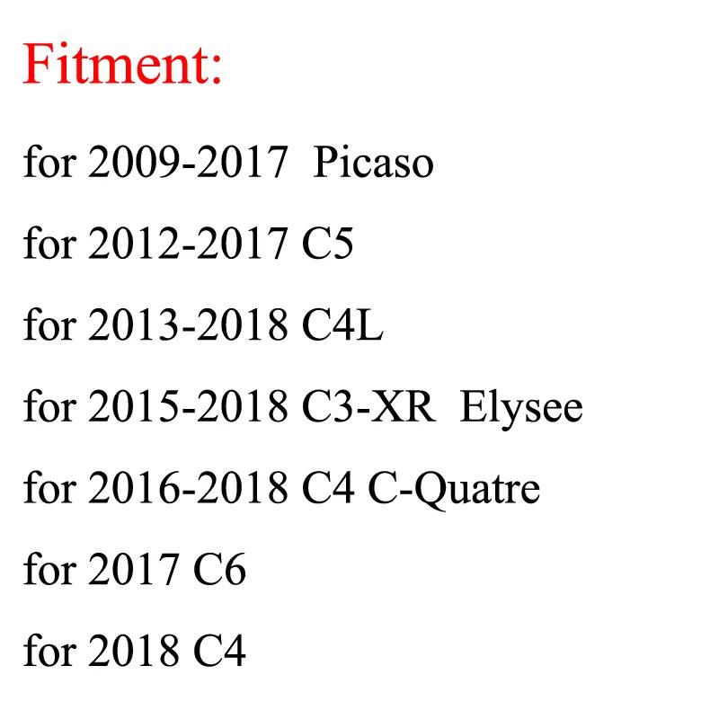 Autocollants Couvre-Serrures de Porte de Voiture pour Citroen C-Elysee C4 C5 C6 Picasso C-Quatre C3 DS3 DS4 DS5 DS6 Protection d'Emblème Décoration