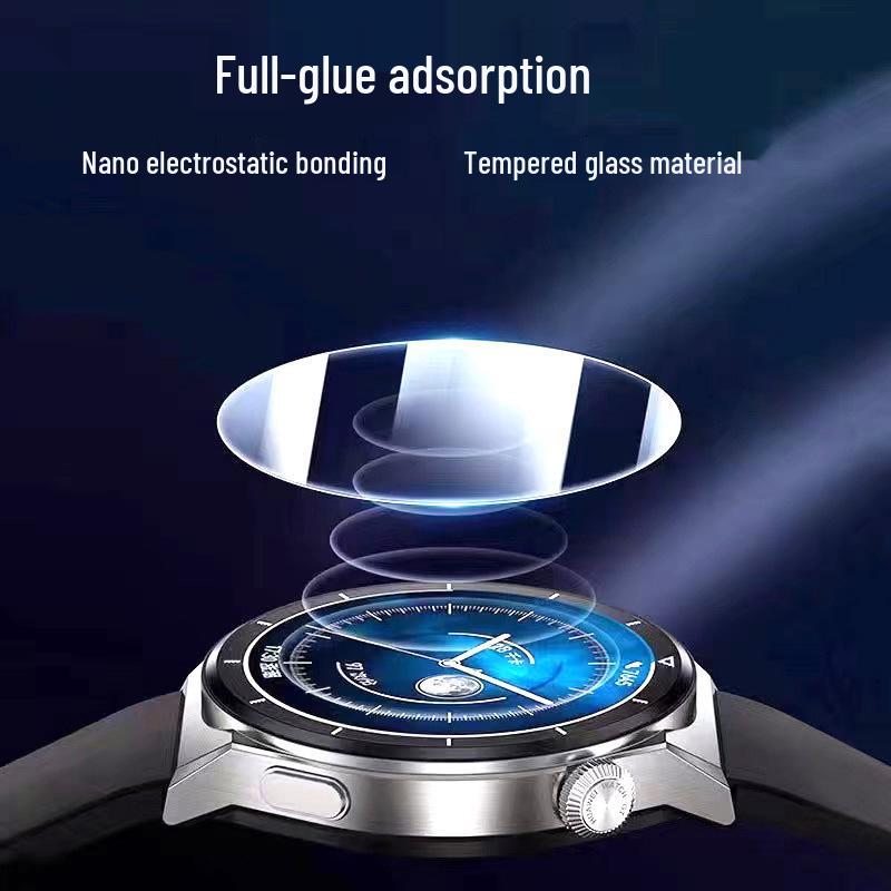 Motorola Watch Ultra HD Tempered Glass Protector - Transparent, Curved Edge, Drop-proof.