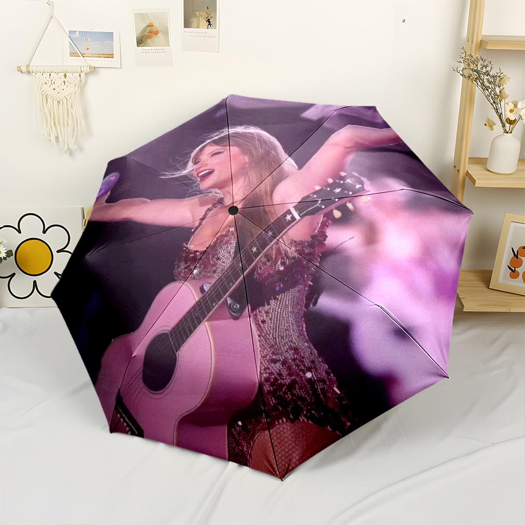 Toronto Music Festival Poster Portable Automatic Umbrella with 8-Rib Durable Plastic & Iron for Outdoor Daily Use Fashion Lovers