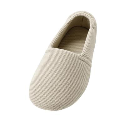 Tokutake Sangyo Ayumi Espado Indoor Size L Fits 3E Foot Both Feet Shoes, Beige, (23.5-24.5cm), Circumference,