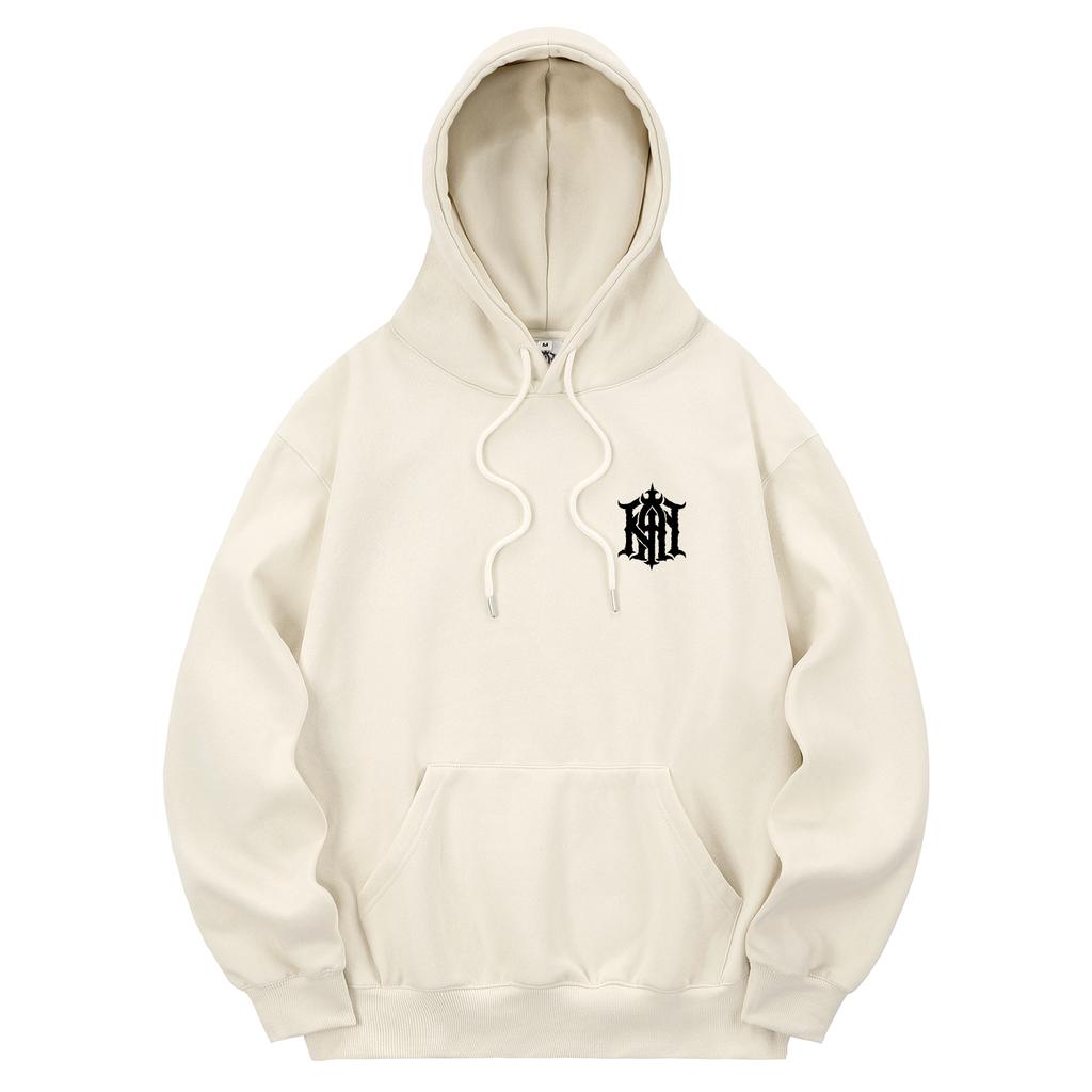 Khc0181 The Khan Fleece-Lined Hoodie Cream