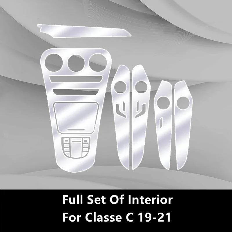 For Mercedes-Benz Classe C/GLC W205 X253 Car Interior Center Console Transparent TPU Protective Film Anti-scratch Repair Film