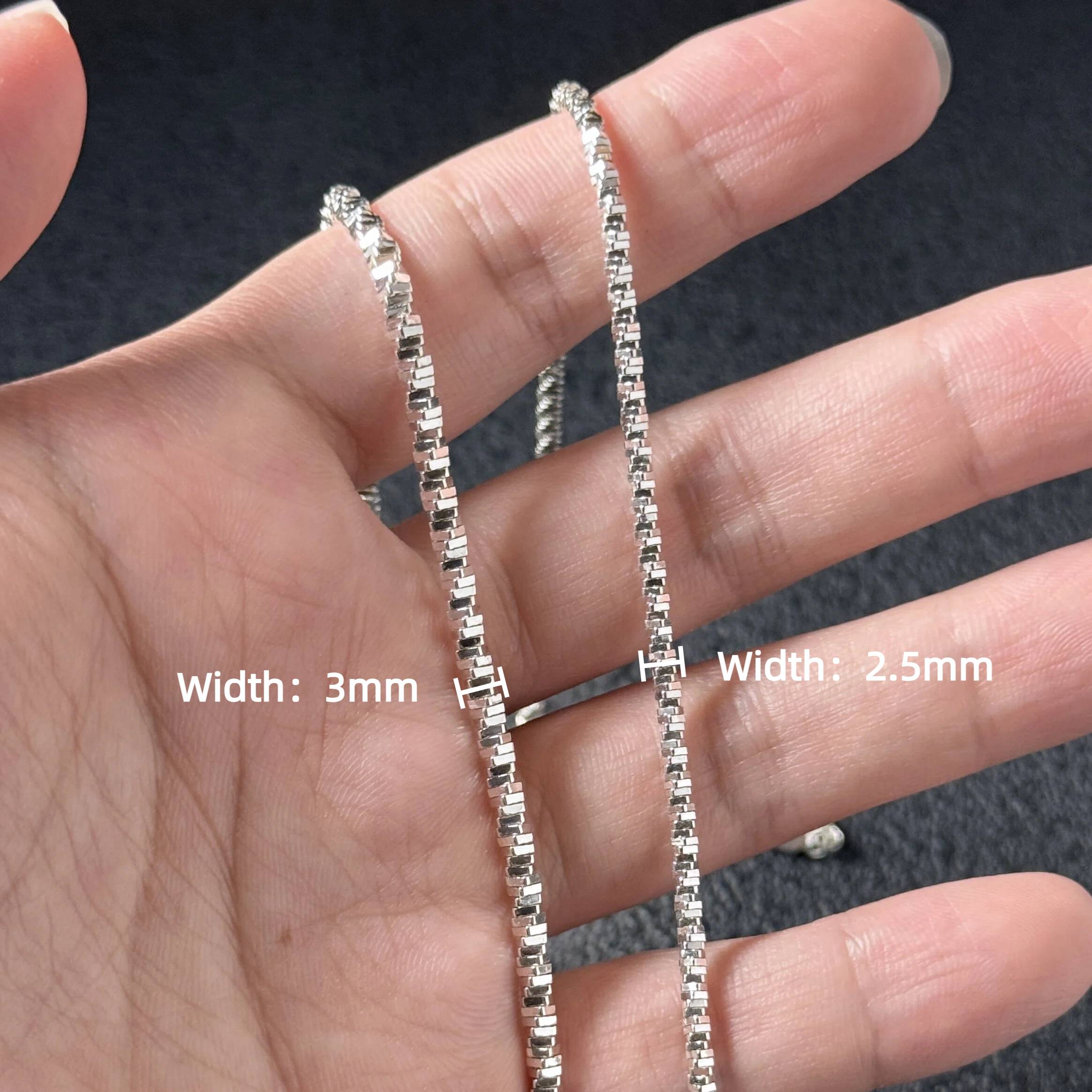Factory Women s 925 Sterling Silver Twist Snake Chain Necklaces 45cm(17.72in)