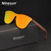 NINSUN Fashion Wood Men's Ultraviolet Sunglasses Classic Male Driving Riding UV400 Sports Sun Glasses Eyewear Wooden Eyeglasses