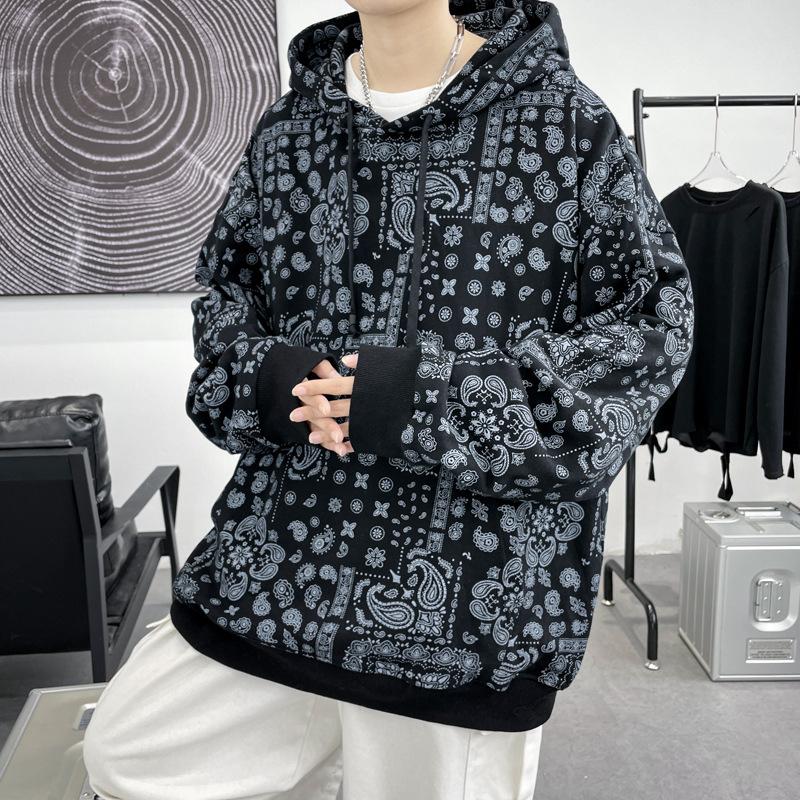 Single Road Herren Übergroße Pullover Männer Chinesischen Stil Böhmischen Streetwear Sweatshirt Männlichen 100% Baumwolle Hip Hop Schwarz Hoodie Männer