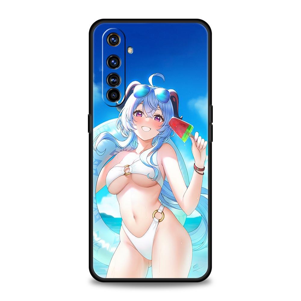 For Realme 10 9 8 5G 7 6 GT2 Pro Plus 9i 8i C21 C11 C25 C35 Genshin Impact Sexy Girl Phone Case For Realme GT Neo 2 3 3T Cover