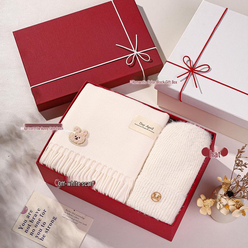 Valentine's Day Winter Scarf Gift Box for Her: Girlfriend or Best Friend