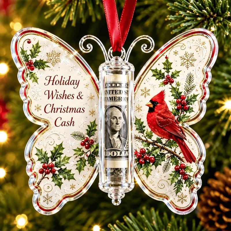 Christmas Cash Gift Ornament Money Holader Hanging Ornament Christmas Tree Pendants Xmas Tree Accessories New Year Gift