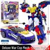 Mini Force 7 Super Agent King Power Patrol Transforming Robot Toy Model