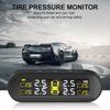 Tire Pressure Monitoring System 4 External Sensors Rotating Holder USB Solar TPMS Car Tyre Pressure Monitor Tyre Pressure Alarm
