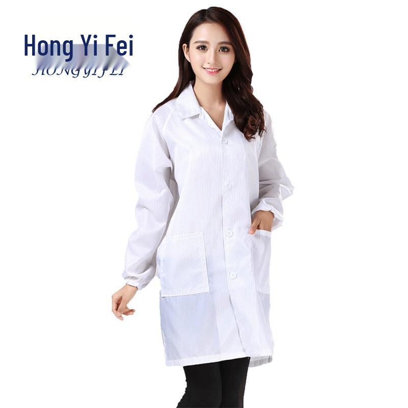 Hongyifei Anti-Static Striped Work Smock XXXXXL