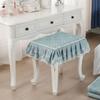 Thick Floral Makeup Stool Cover Floral Pattern Seat Chair Slipcover Stool Cushion Cover  Household