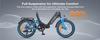 The ENGWE electric bicycle comes with an app, a 48V 13.5Ah battery (range up to 135 km), and 20*3.0 tires.L20 3.0 BOOST