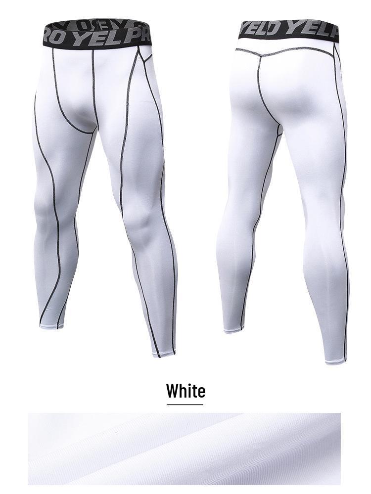 Men's Pro Sports Quick-Dry Running Pants - Sweat-Wicking, Breathable, Elastic Fitness Tights