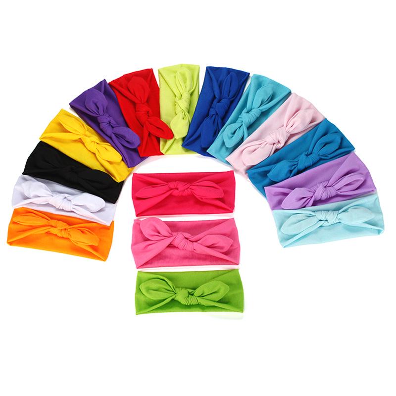 Europäisches & Amerikanisches Schleifenstoff-Stirnband mit Hasenohren