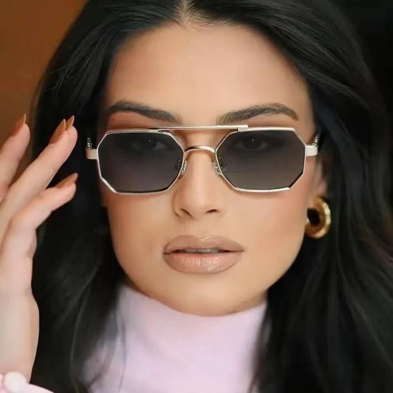 New Square Sunglasses For Men Fashion Rectangle For Women Metal Luxury Brand Eyewear Classic Sun Glasses