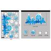 1 folha de adesivos de vidro estáticos de floco de neve, decoração de feliz Natal, decoração para casa, adesivos de janela de floco de neve, papel de parede de ano novo