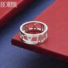 925 Sterling Silber Vintage Durchbruch Römische Zahl Ring – Stilvoller Abendring