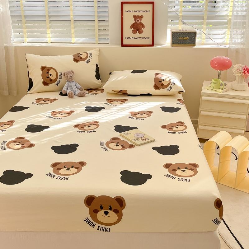2025 New 100% Cotton Bed Sheet Flower Series Printed Double Top King Sheets For Girls Boys Kids Single Queen King Size Bed Linen