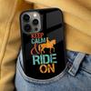 Keep Calm and Ride On Love Pony Horses Soft Phone Case for iPhone 17 Air 16e Pro Max 15 Pro 13 14 Plus 11 12 MagSafe Magnetic
