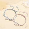 Peace Buckle Couple Bracelet for Girls, Light Luxury Niche Exquisite Bracelet, Best Friend Birthday Gift, New Woven Wristband