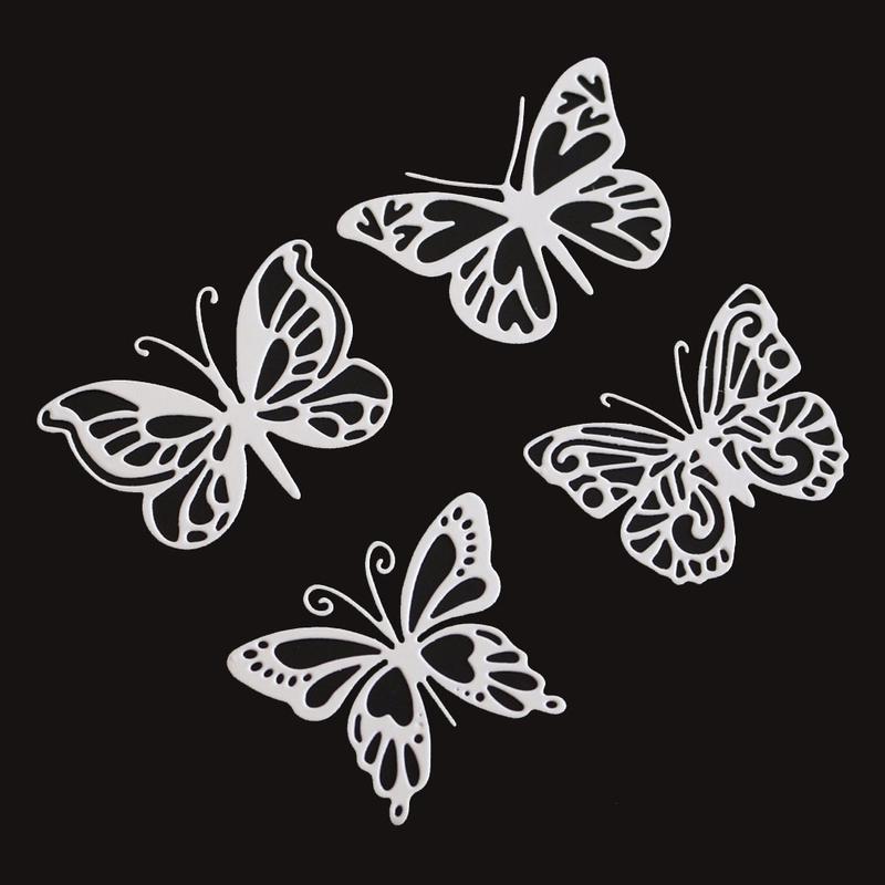 4Pcs Butterfly Metal Dies for Scrapbooking Embossing Cards Making DIY Paper Crafts Decor Stempel Cutting Tool