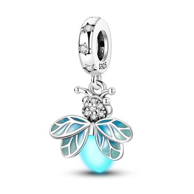 Classic Fine Copper Glow In The Dark Firefly Charms Fits Dly Bracelets Necklace WomenS Birthday Jewellery Gifts