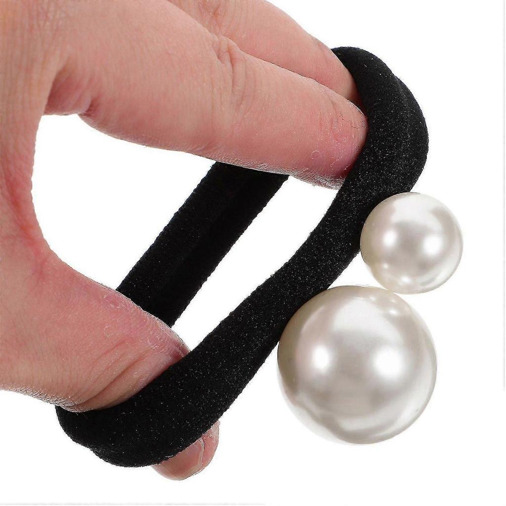 3 Pcs Pearl Hair Band Ponytail Holders Elastic Hair Accessories for Women Girls