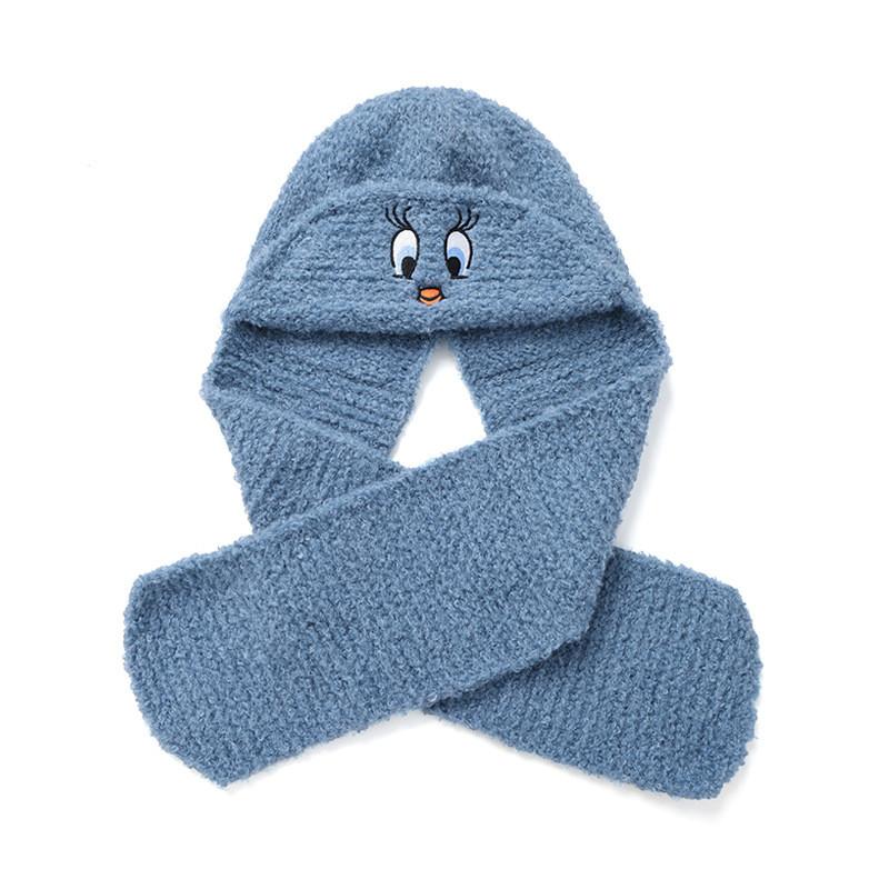 Plush Duck Beanie Cap With Neck Warmer For Cold Weather Use