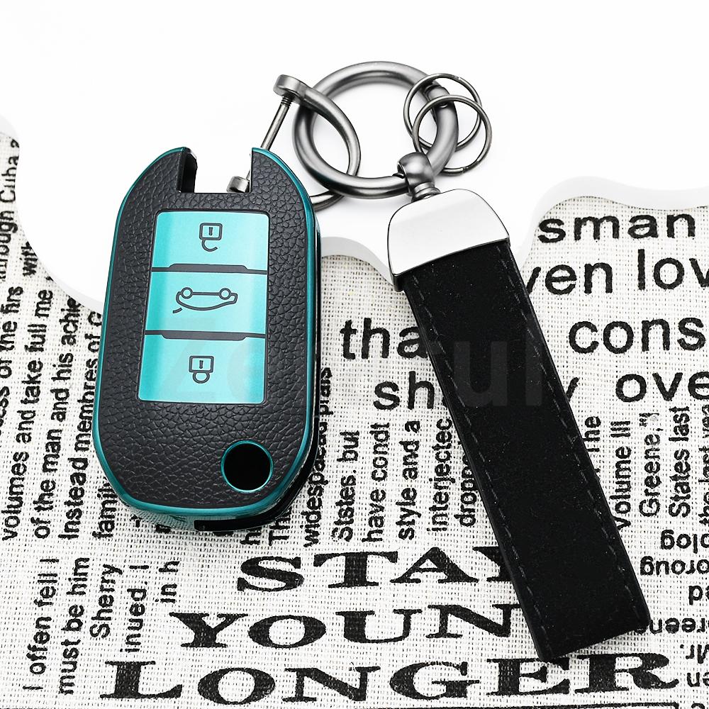Auto Shell Fob Holder Car Key Case Cover Bag For Citroen C3 C4 C5 C6 Cactus Picasso Xsara For Peugeot 308 3008 508 208 408 307