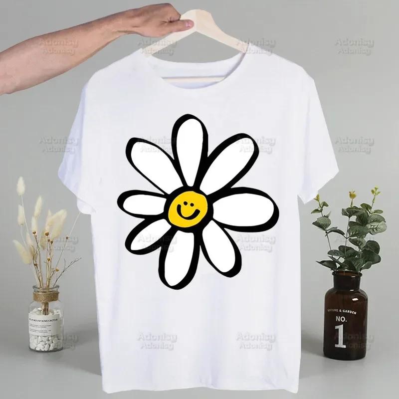 Love Daisy Feeling Daisy Men's Tshirt Cute Printing Shirt Mens Fashion T-Shirt For Men Casual Tops Short Sleeve
