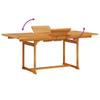 Garden Dining Set 5 pcs Brown Solid Acacia Wood