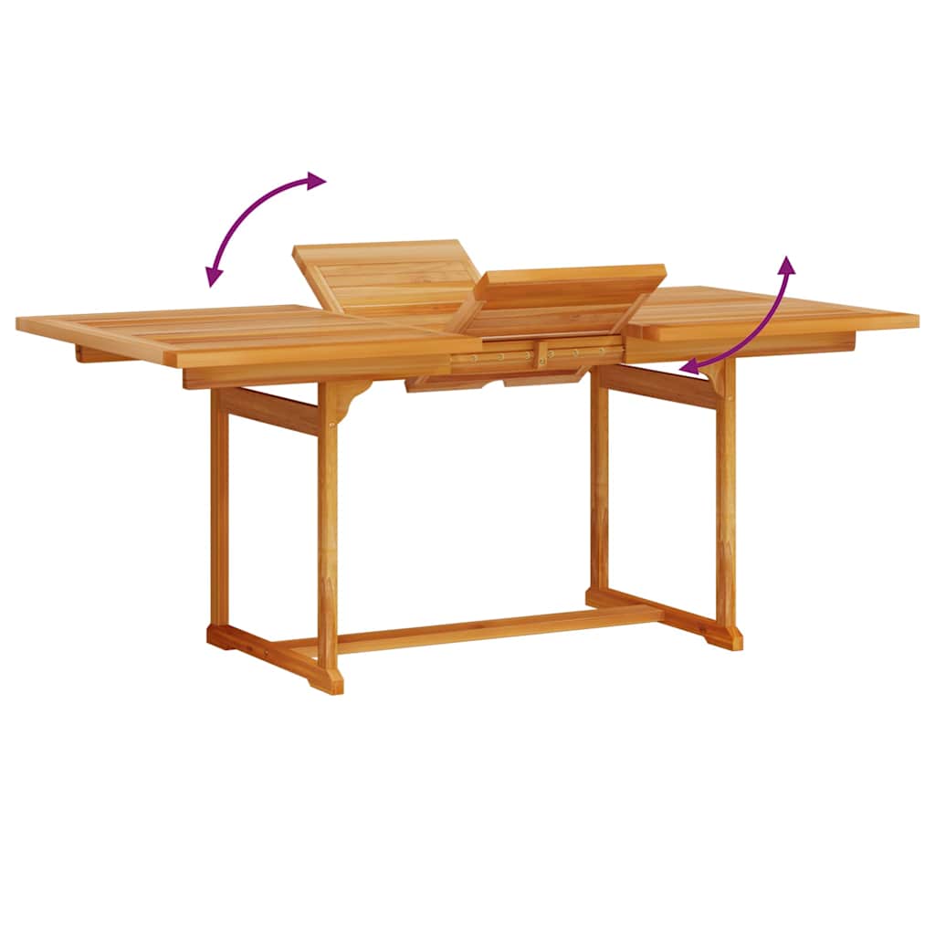 Garden Dining Set 5 pcs Brown Solid Acacia Wood